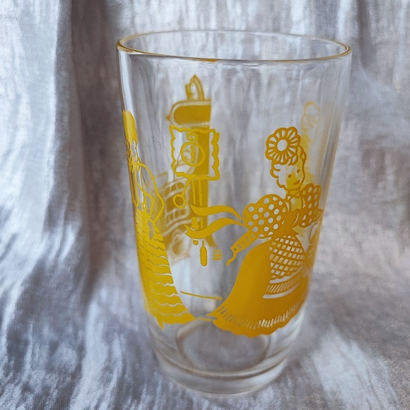 5 Swanky Swig Vintage Juice Glasses Jelly Jars Green Blue Yellow - Picture 5 of 9